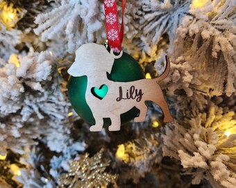 Personalized Dachshund Christmas Ornament: Custom Weenie Dog Gift