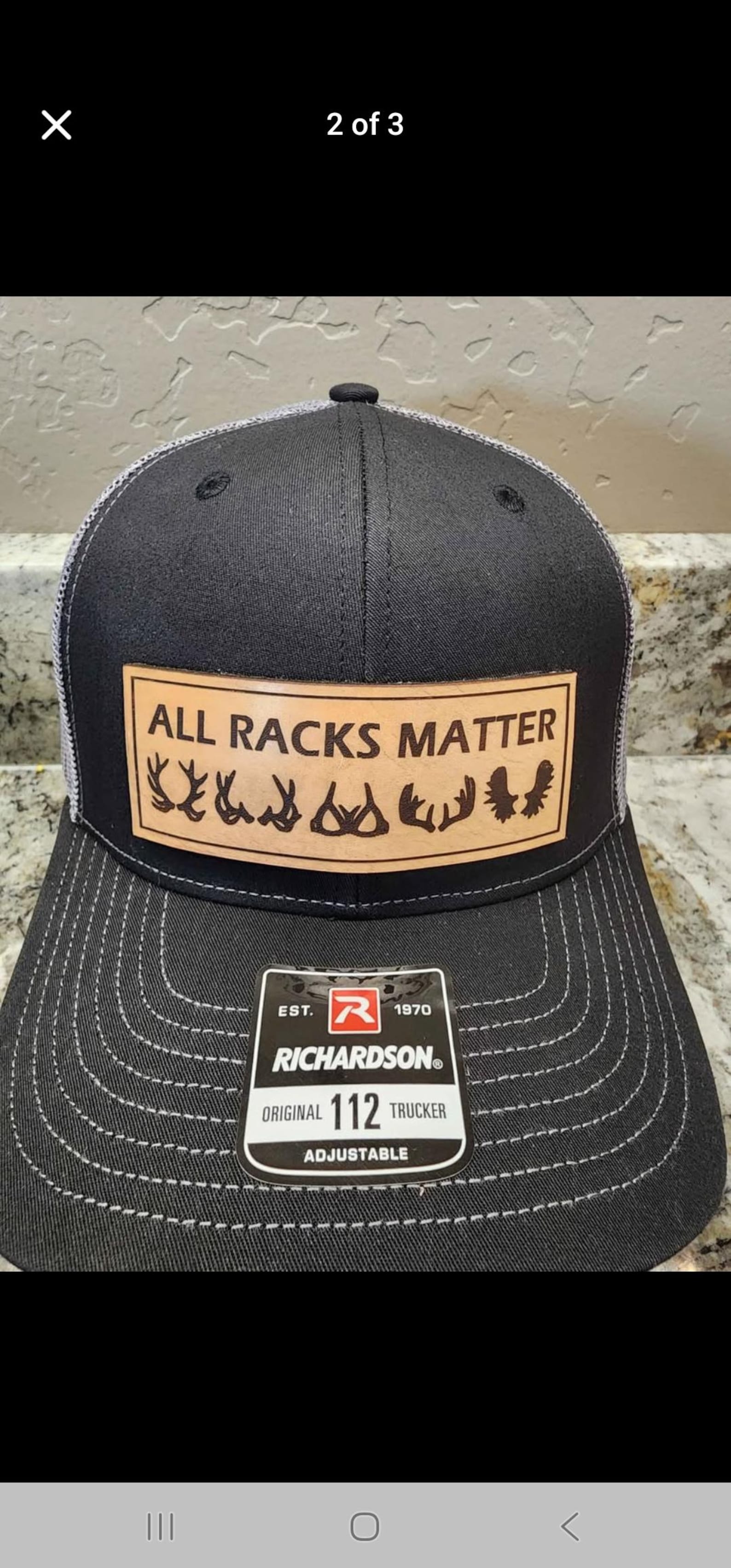 All Racks Matter Hunting Hat: Leather Patch, Richardson 112 - Etsy