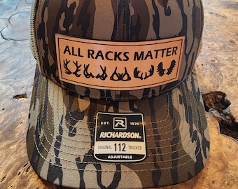 All Racks Matter Hunting Hat: Leather Patch, Richardson 112
