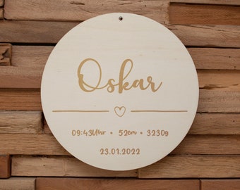 Personalized Baby Wooden Plaque