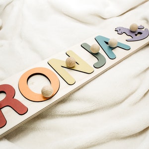 Puzzle - Wood - Personalized - Nursery - Decor - Design - Names - Wooden Toys for Toddlers - Gift - Birthday - Montessori