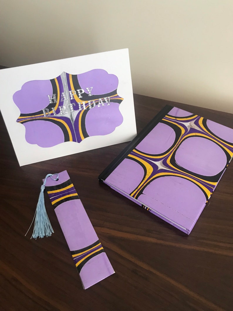 Large card with matching notebook