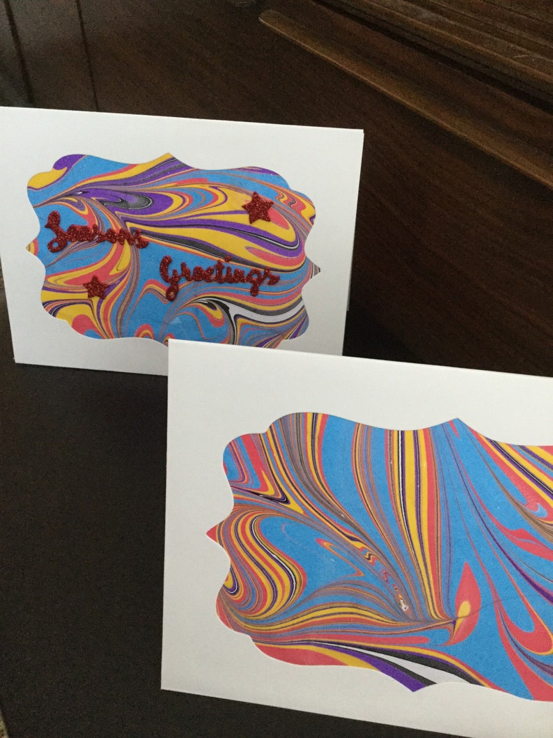 Large card with matching notebook