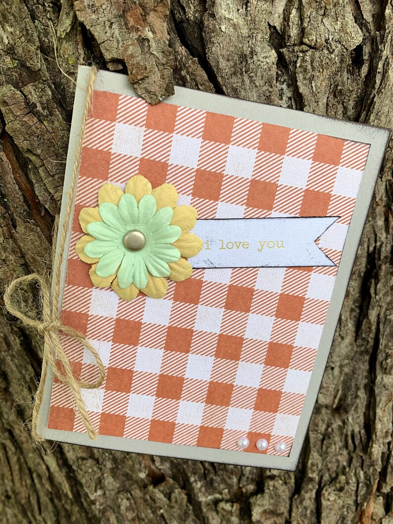 Plaid I Love You Greeting Card