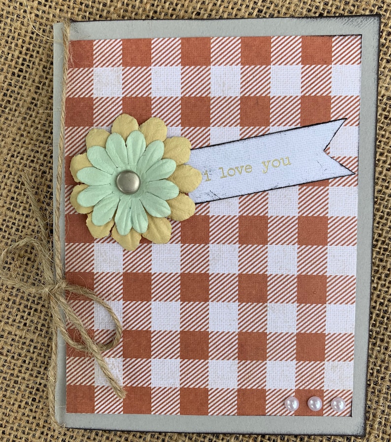 Plaid I Love You Greeting Card