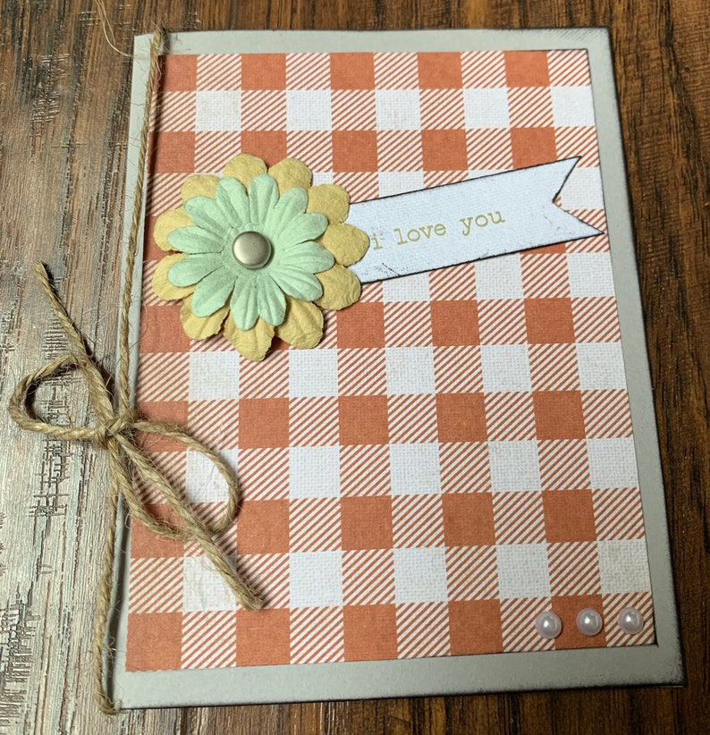Plaid I Love You Greeting Card