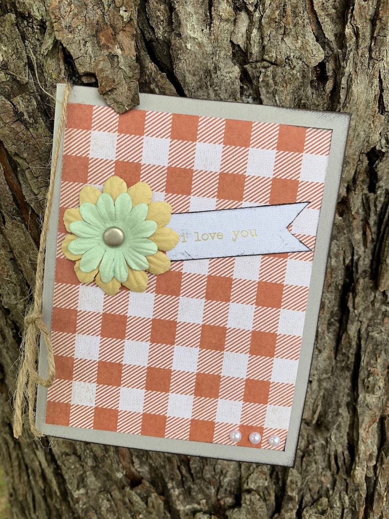 Plaid I Love You Greeting Card