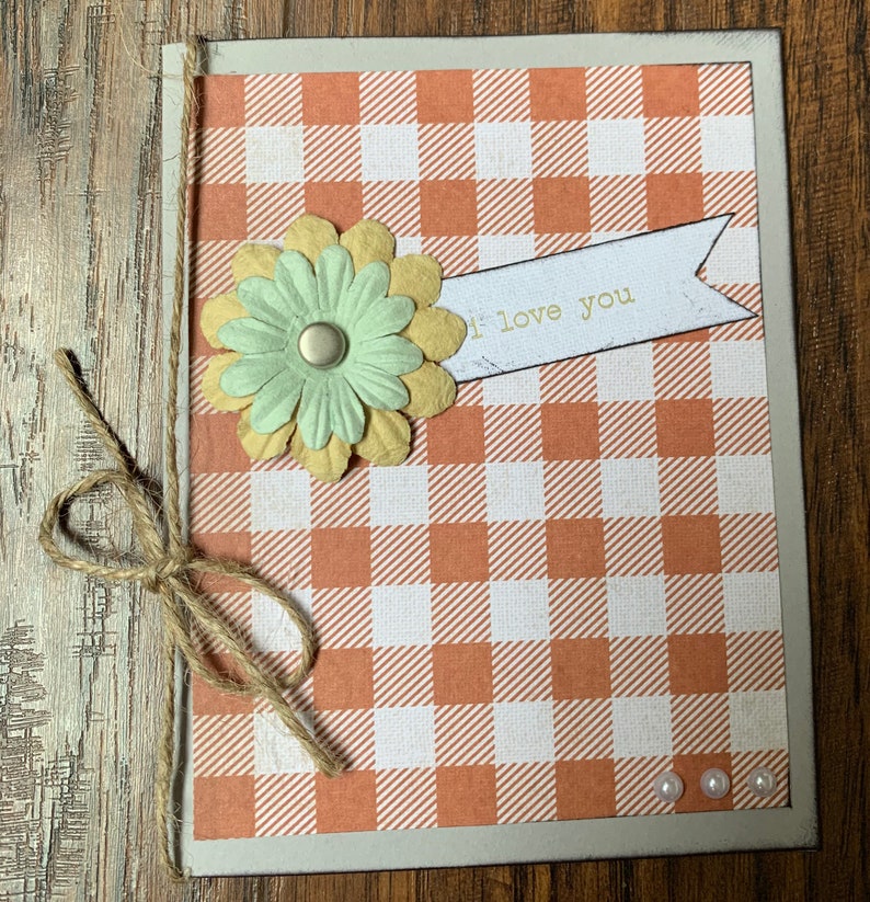 Plaid I Love You Greeting Card