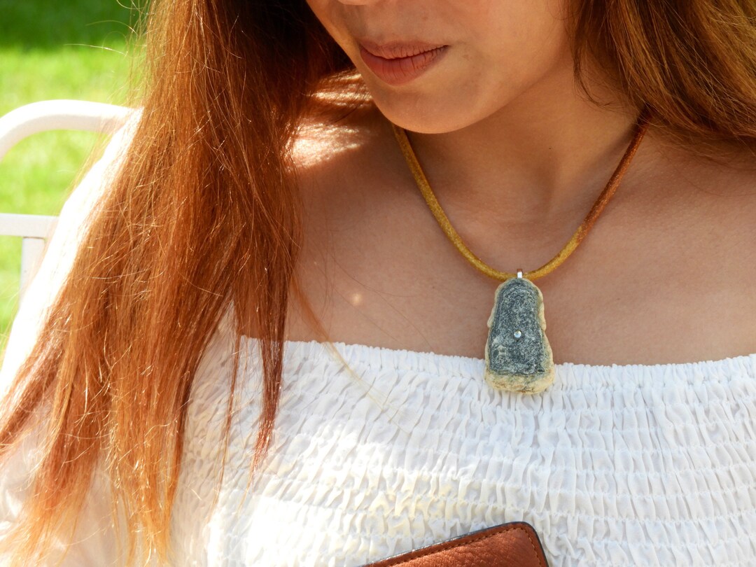 Pendent Necklace Women's Leather Jewelry Leather Etsy