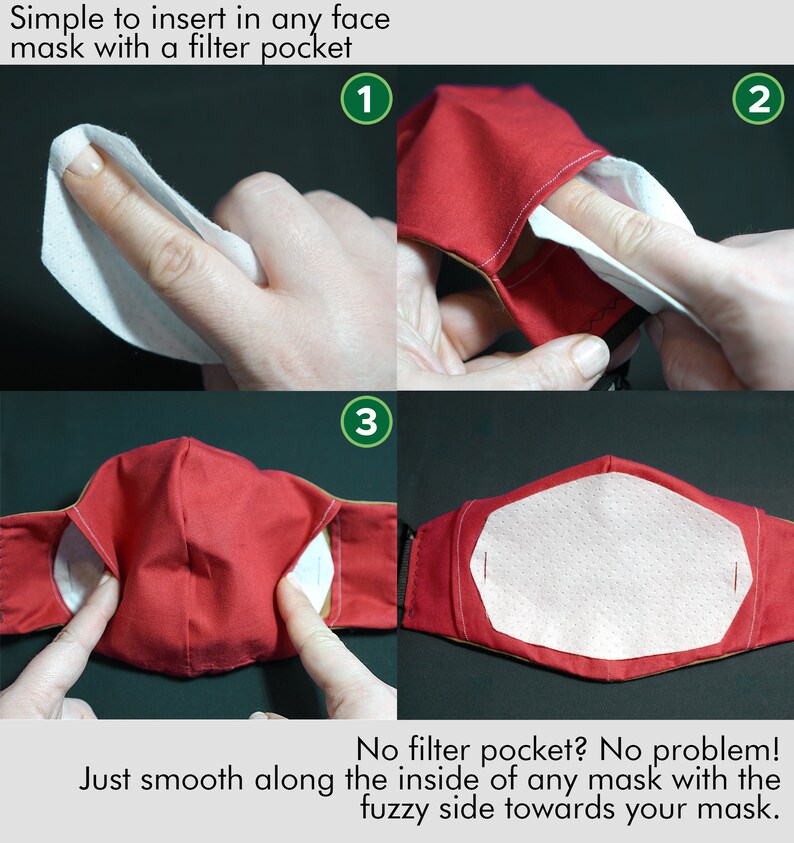 Mask Filter Insert Best Filter for Face Mask Washable & Etsy