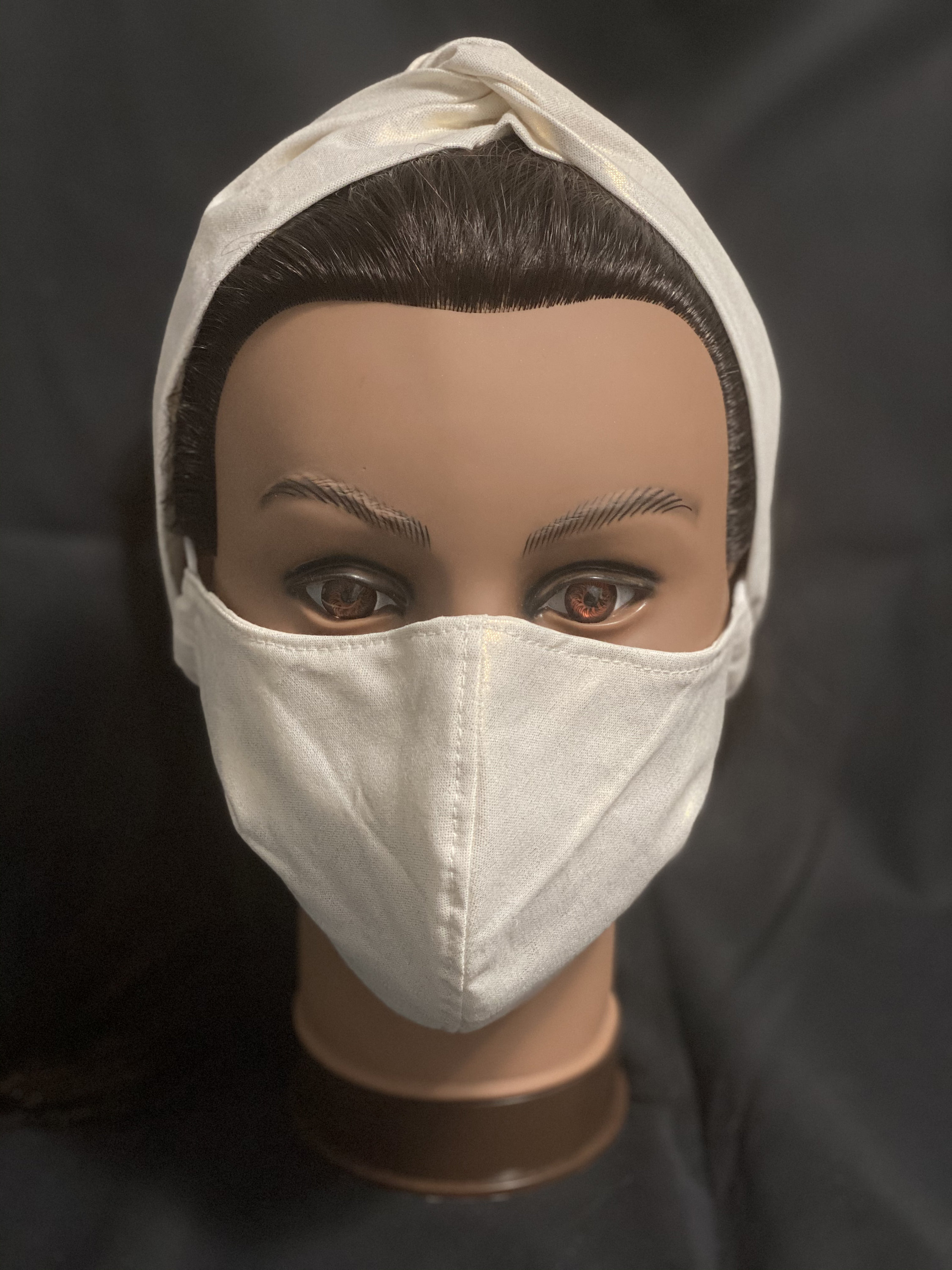 Cloth face mask with matching headband set. Olsen style Etsy