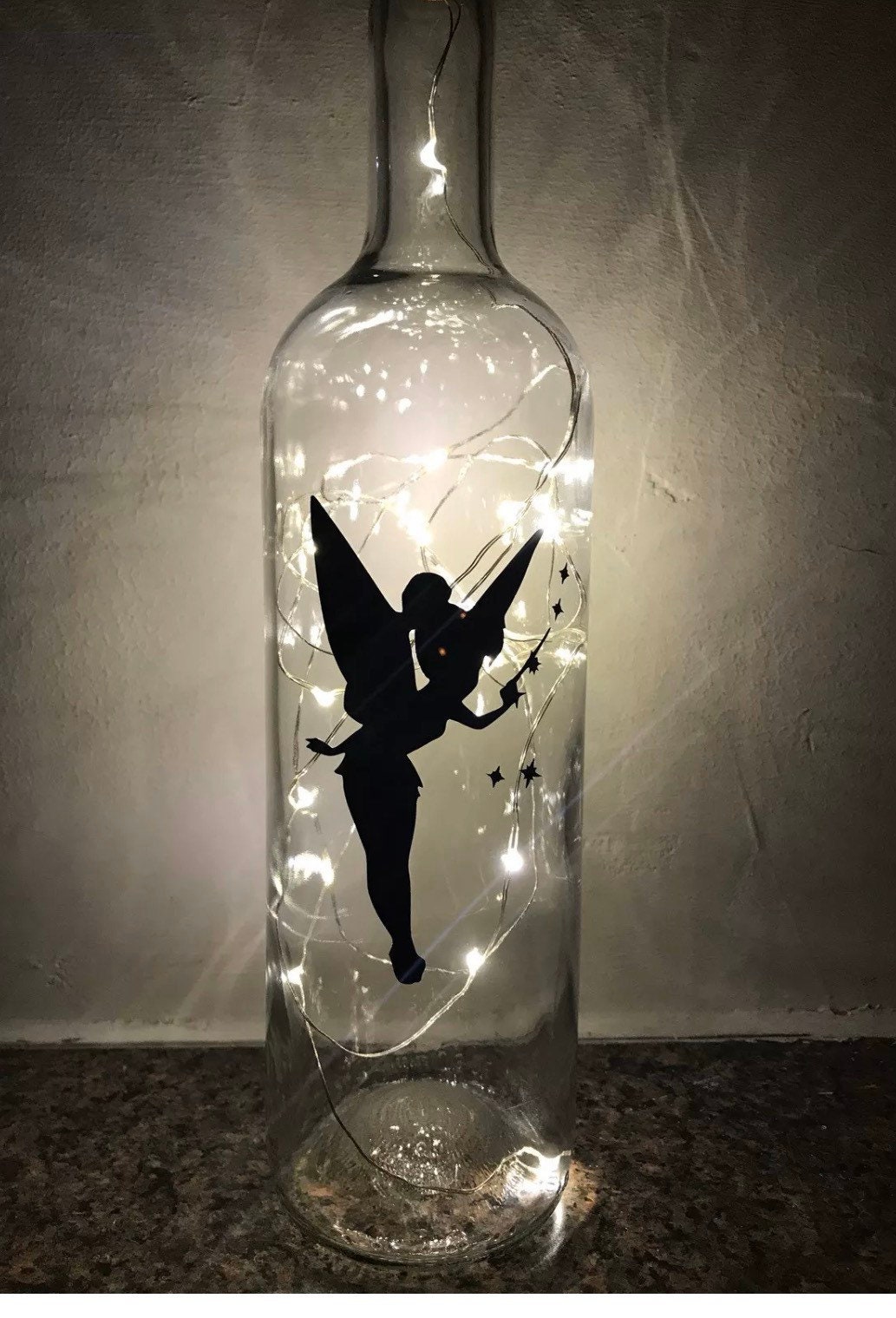 Tinker Bell Inspired Light up Bottle Gift Fairy Personalised Etsy