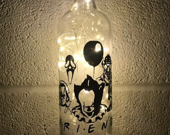 Horror ispirato illuminare gli amici della bottiglia, penny saggio, Jason, Chucky, urlare, billy halloween horror