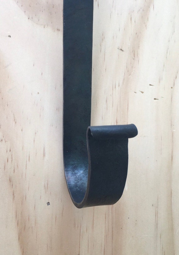 Hand forged over the door wreath hanger, veteran made, made in the USA