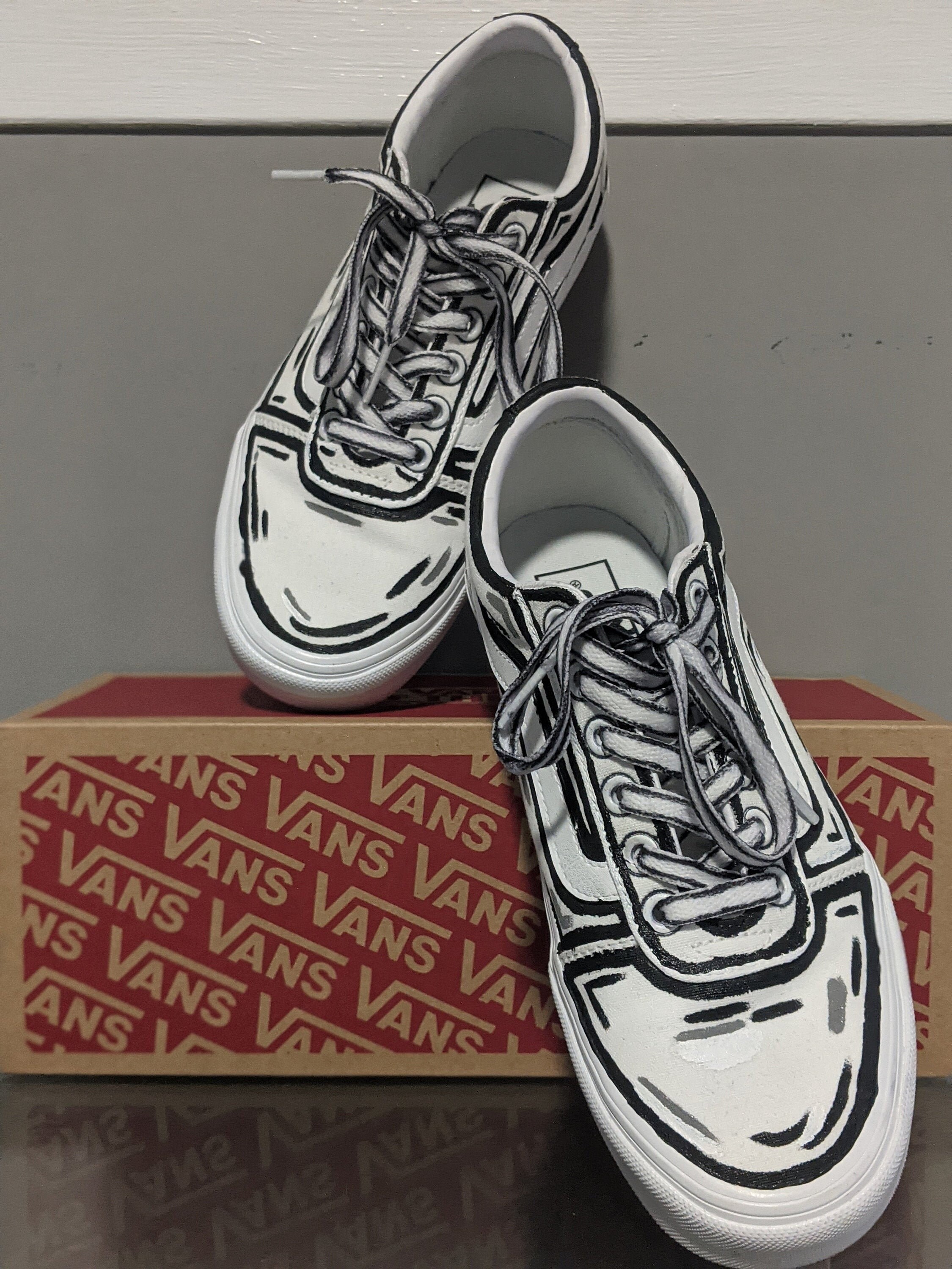 vans old skool custom paint