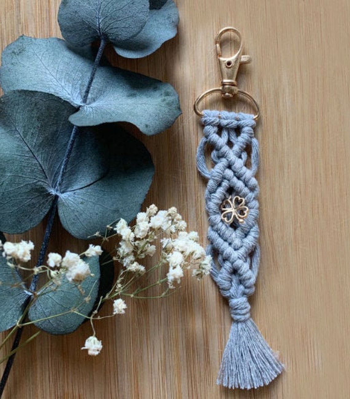 Macrame Lucky Charm Keychain Handmade Boho Etsy Australia