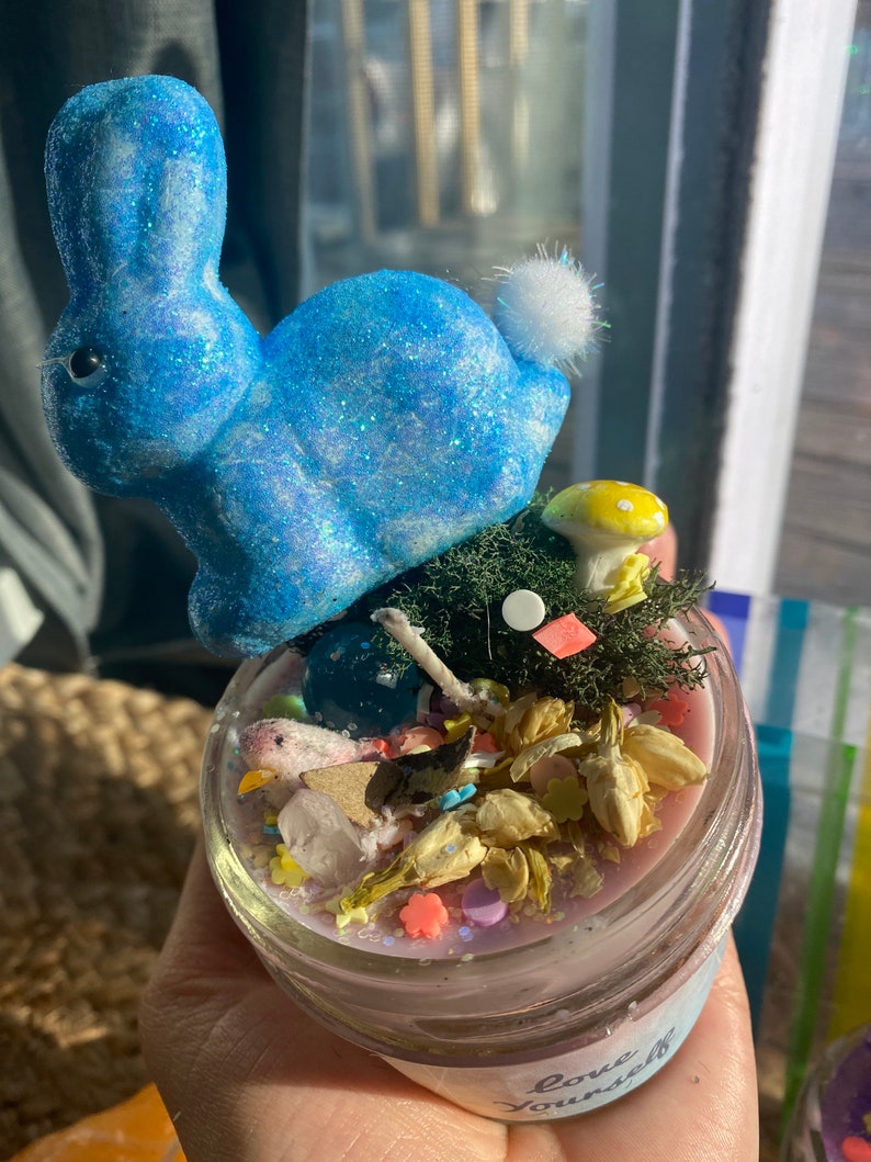 Blue Bunny Candle 4 oz