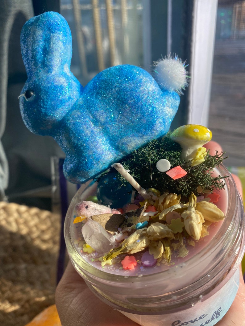 Blue Bunny Candle 4 oz