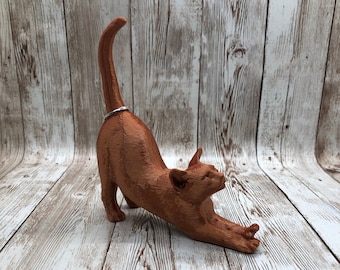 Stretching Cat Ring Holder/Jewelry Holder/Cat Decor/Gift for Her/Gift for Him/Home Decor