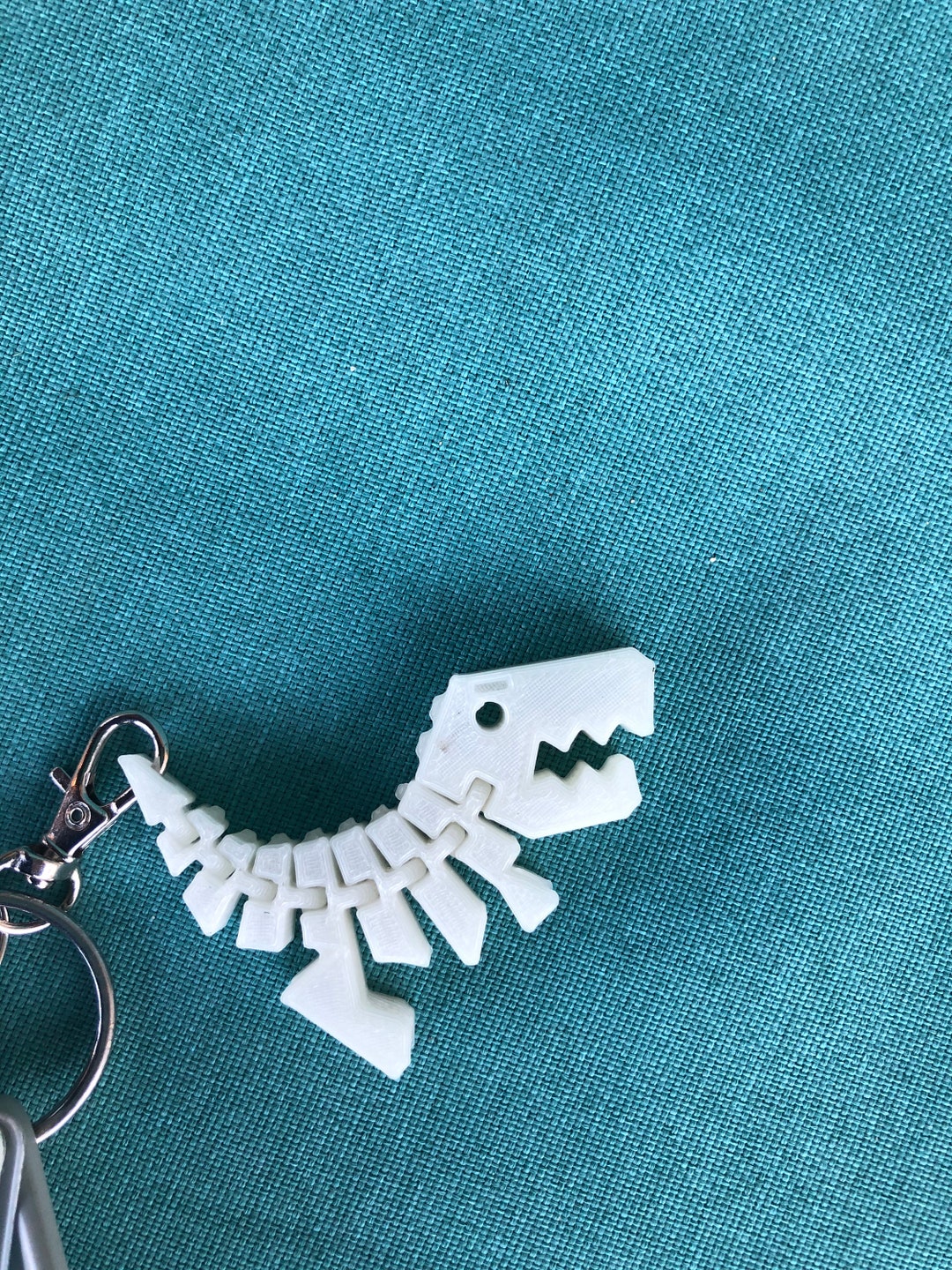 Flexible T Rex Keychain - Etsy