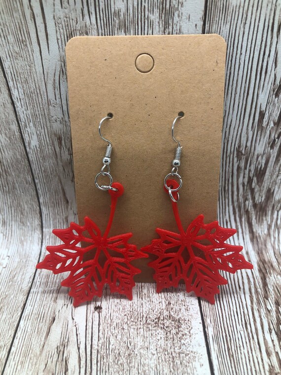 Maple Leaf Earrings Etsy Australia