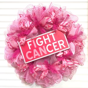 Cancer Awareness Wreath
