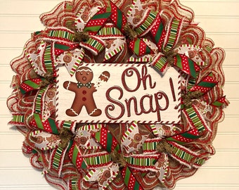 Oh Snap! Gingerbread Christmas Wreath