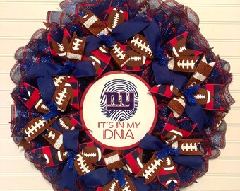 It’s In My DNA New York Giants Football Wreath