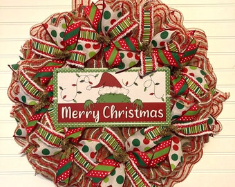 Merry Christmas Grinch Wreath