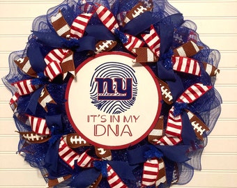 It’s In My DNA New York Giants Football Wreath