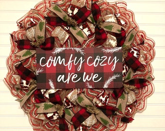Comfy and Cozy Christmas Wreath