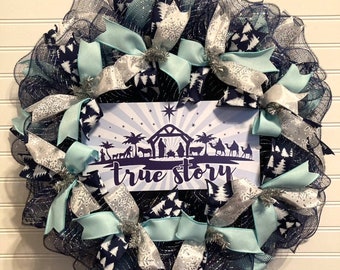 True Story Nativity Wreath