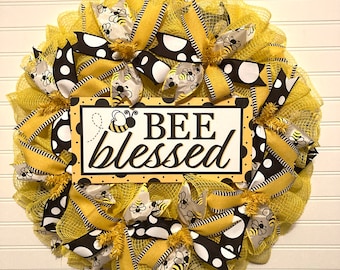 Bee Blessed Bumblebee Wreath