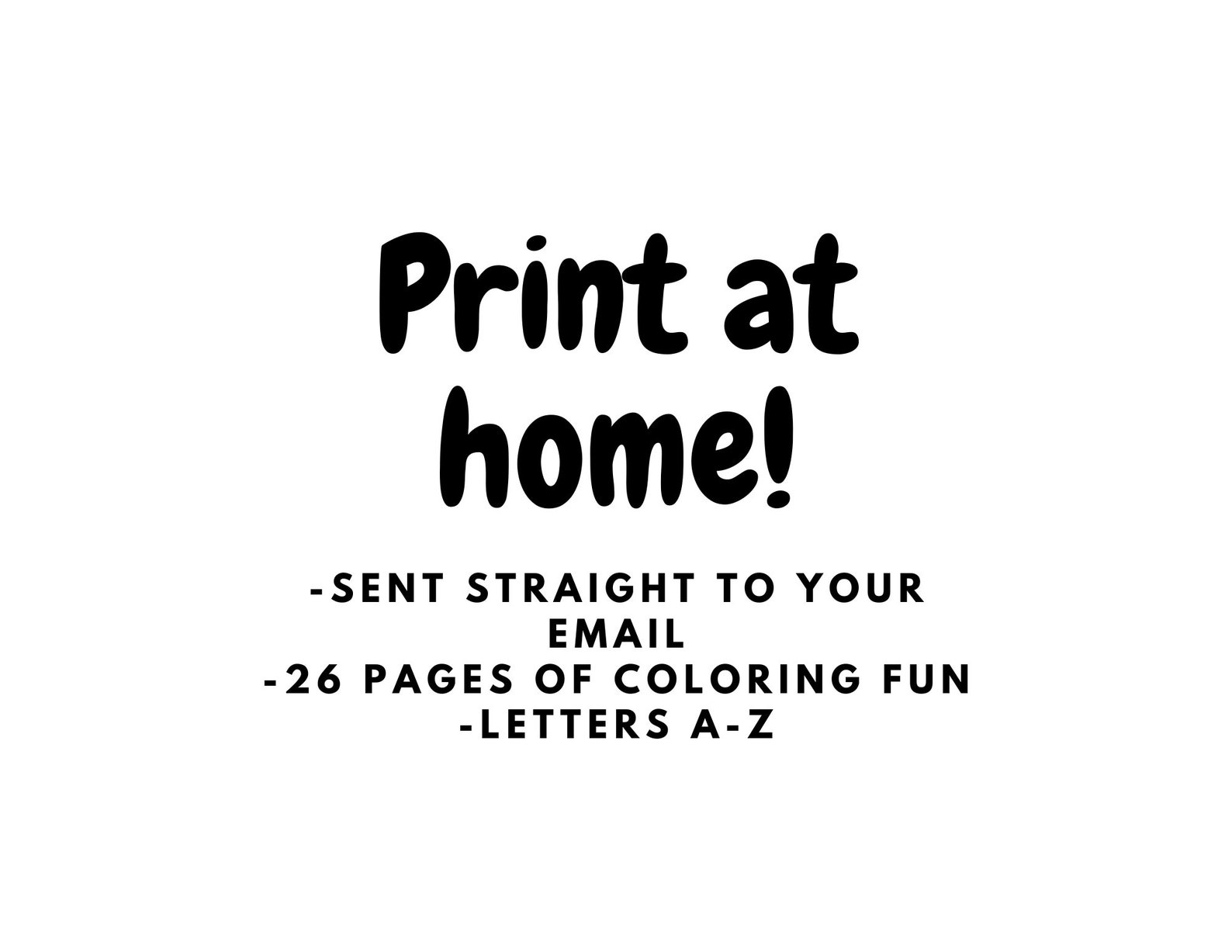 Printable Coloring Pages: Letters Print at Home Preschool, Kindergarten ...