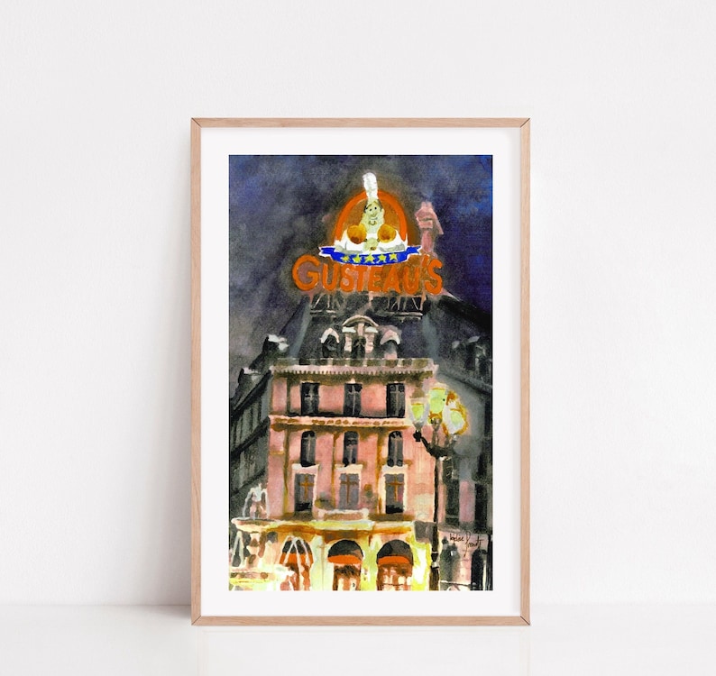 Disney Ratatouille Inspired French Gouache Print