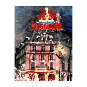 Disney Ratatouille Inspired French Gouache Print