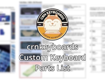 Liste des pièces détachées du clavier personnalisé