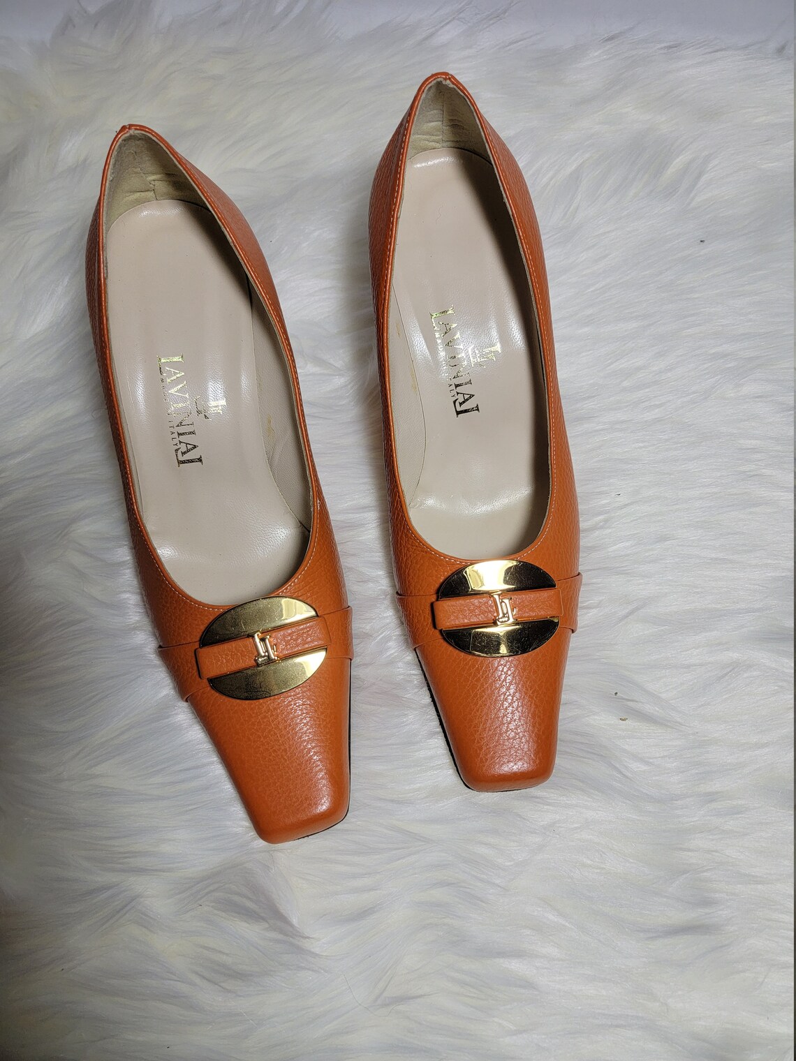 Orange Women's Shoes Italian Shoes Real Leathe Shoes Etsy UK