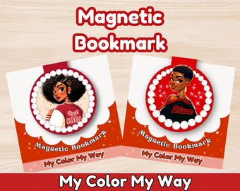 DST Magnetic Bookmark Black Sorority 1913