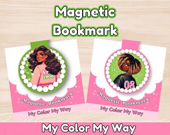 AKA Magnetic Bookmark Black Sorority Alpha 1908