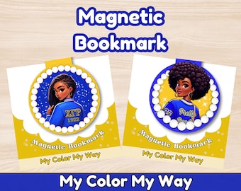 SGRho Magnetic Bookmark Black Sorority 1922