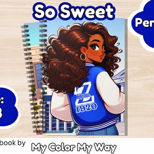 So Sweet: Zeta Phi Beta Spiral Notebook (Ruled Lined) Perfect gift for a Zeta probate/initiation, graduation, or chapter member.