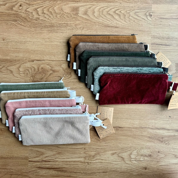 Pencil Upcycled Zipper Pouch