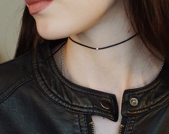Black Cord Choker - Etsy UK