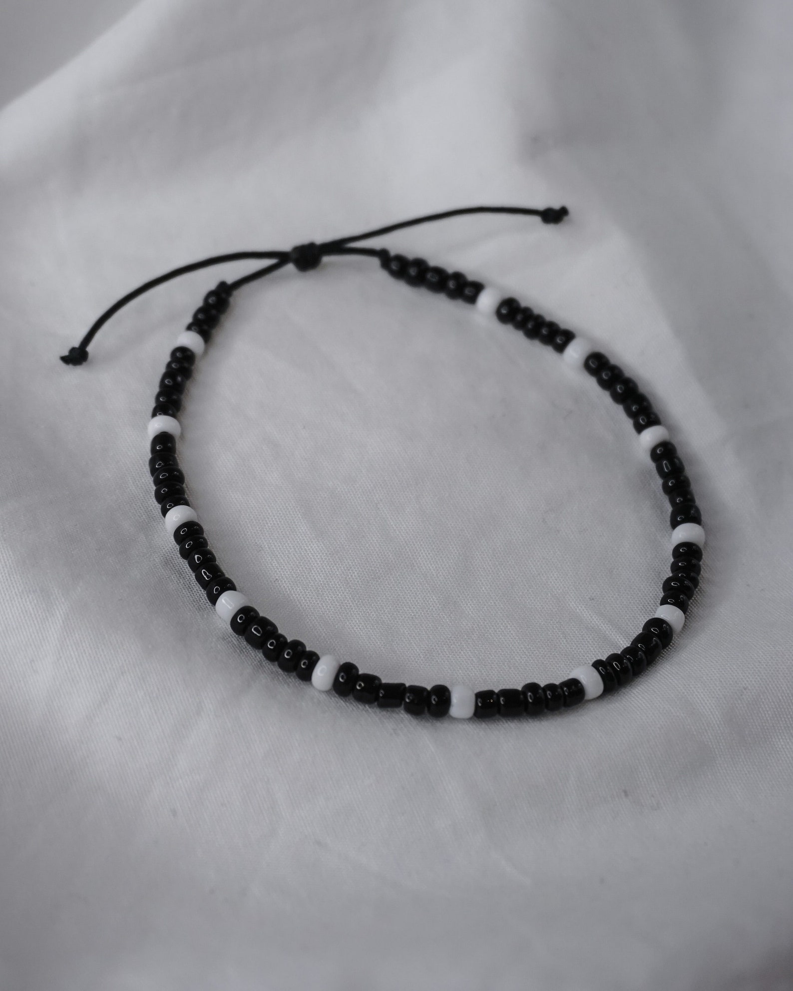 Black and White Bracelet Beaded Bracelet Seed Bead Bracelet Etsy UK