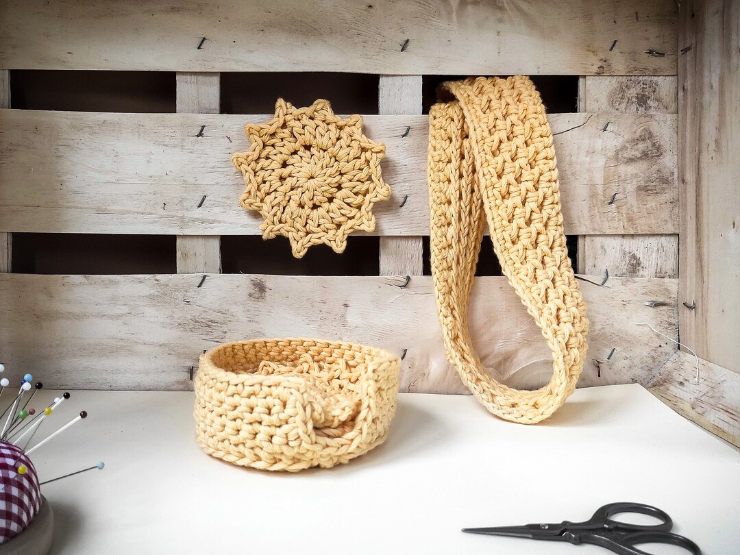 Crochet Pattern Pdf Reusable Crochet Discs Sun Little Sun, Basket and ...
