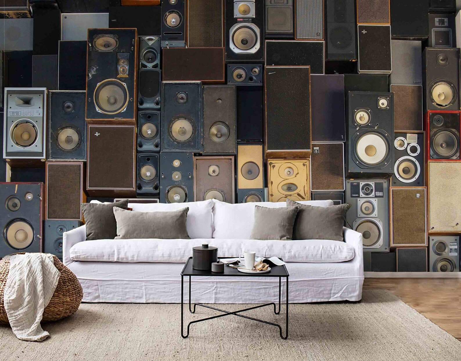 3D Retro Music Speaker Wallpaper Mural Peel and Stick - Etsy