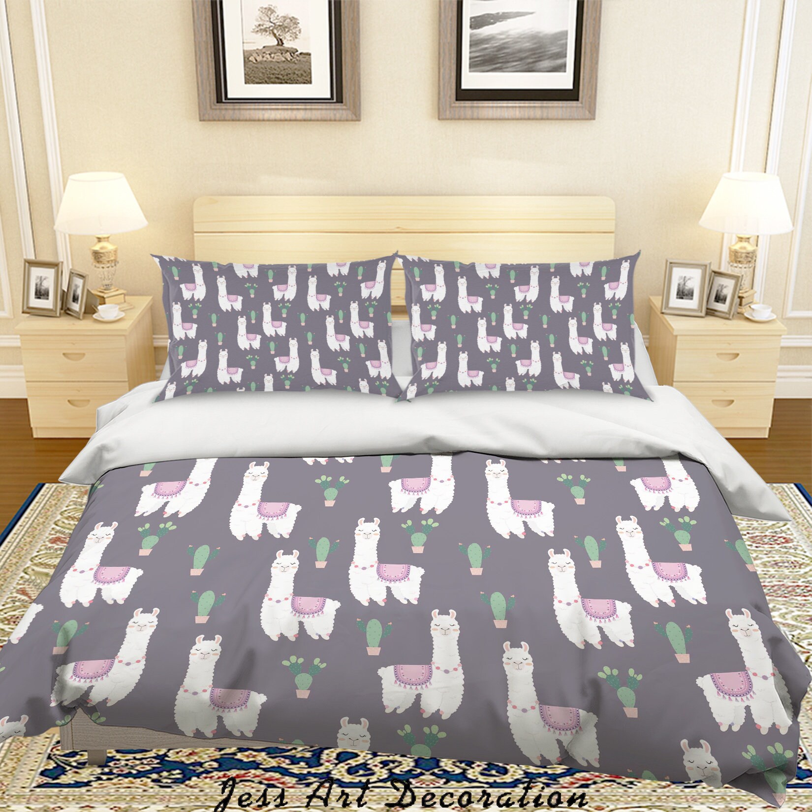Bedding Cactus Black Dovet Cover Sets Quilt Cover Queen Pillowcases
