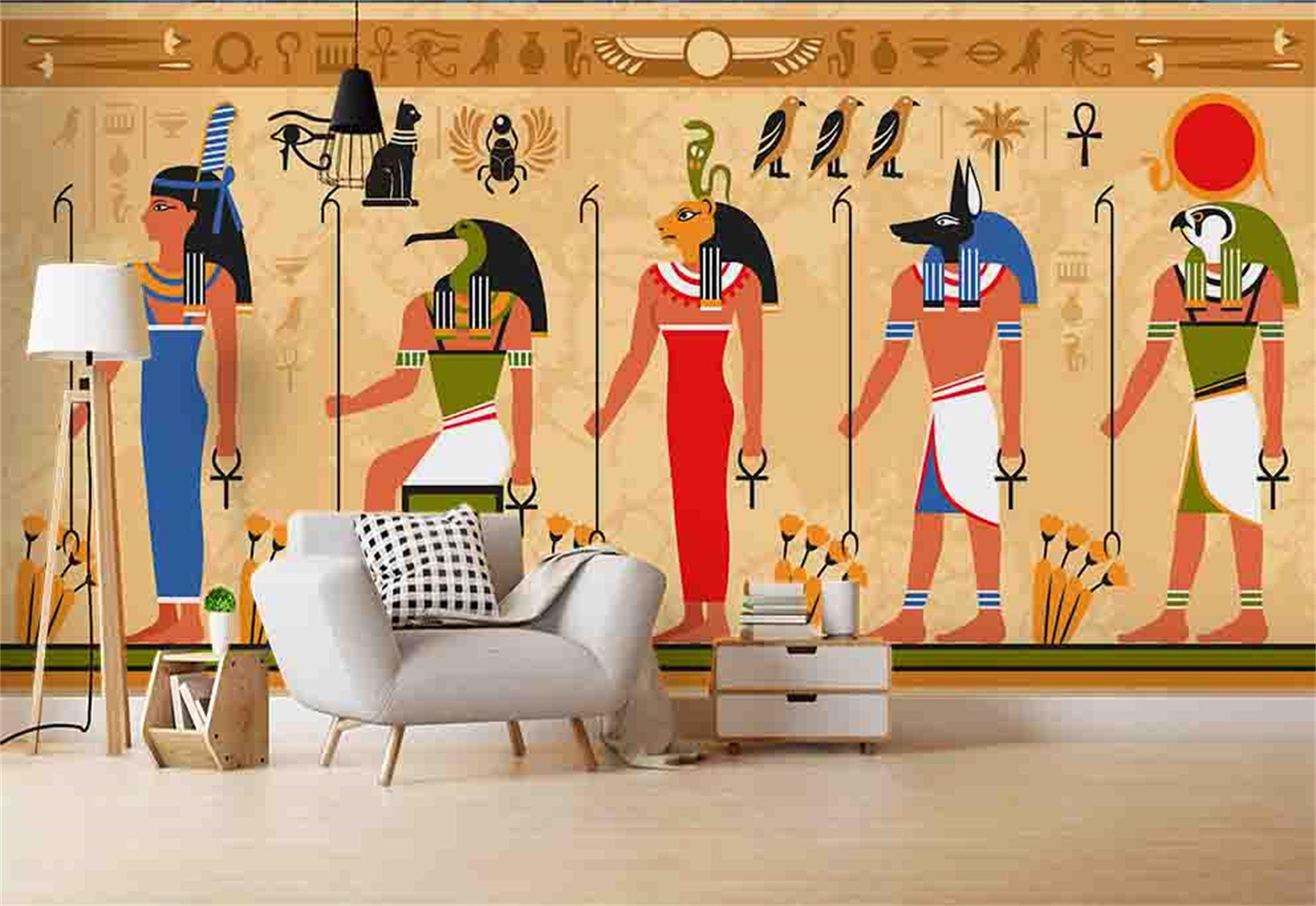 3D Egypt Wall Art Totems Wallpaper Living Room Wall Decor - Etsy UK 3D Egypt Wall Art Totems Wallpaper Living Room Wall Decor - Etsy UK