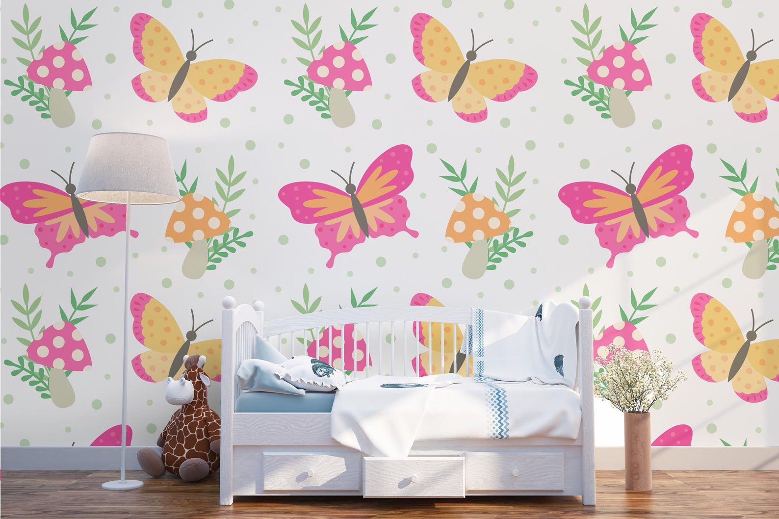 3D Butterfly Pattern Wallpaper Mural Peel and Stick Wallpaper - Etsy